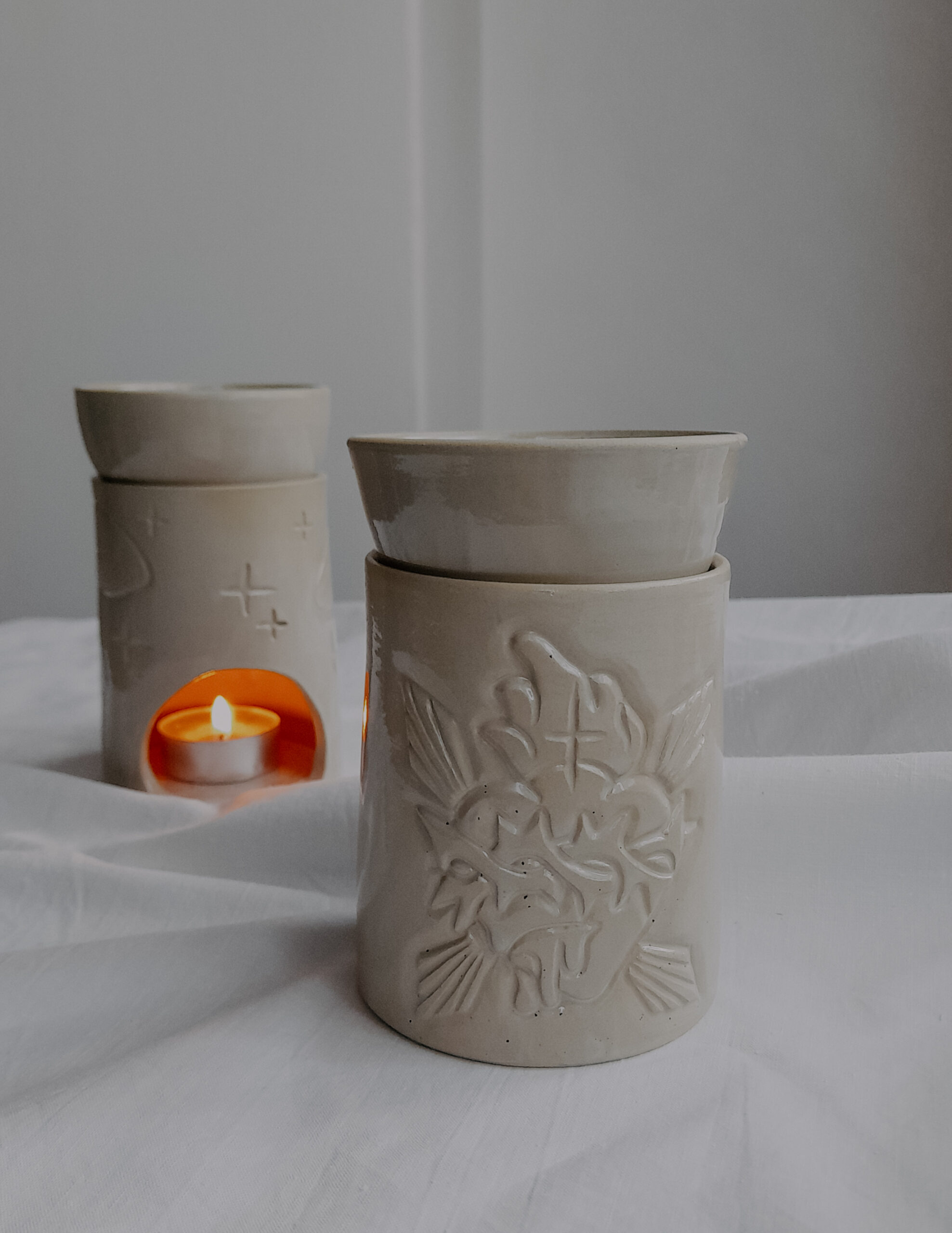 Rustykalny kominek Serce - obrazek 2